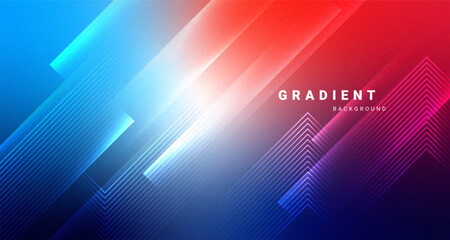 Wall Mural - Abstract gradient background with geometric line shapes.