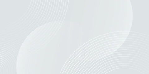 Wall Mural - white geometric abstract background overlap layer on bright space with lines effect decoration.eps10