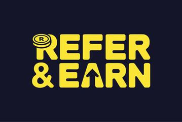 Refer a friend and earn money referral program vector design