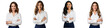 © Image Creative Stock - Collection of portrait of a young business women, crossed arms isolated on white or transparent