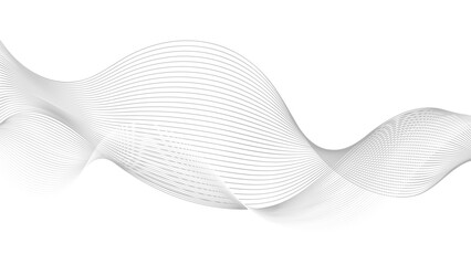 Wall Mural - black wavy lines on white background vector illustration, abstract wave element for design.