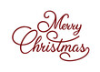© Motin - Merry Christmas vector text Calligraphic Lettering design card template. Winter holidays related typographic quote. Vector illustration.
