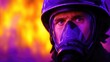 © MK - Firefighter on Rescue Mission Amidst Toxic Fumes