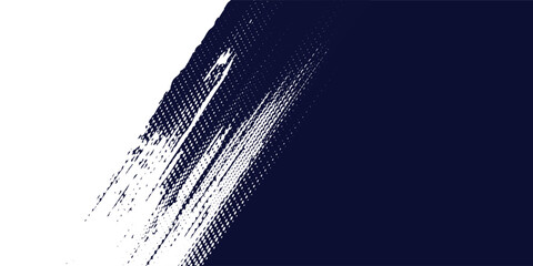 Wall Mural - Dots halftone white ,blue color pattern gradient grunge texture background. Dots pop art comics sport