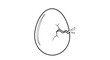 © Dawid - A cracked egg symbolizing the beginning of new life and hatching process.