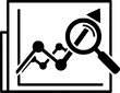 © Ninja in Pajamas - Analytics report icon in black
