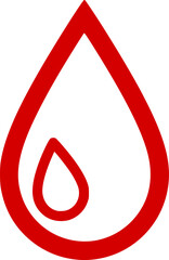 Wall Mural - Blood drops icon symbol pictogram.