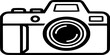 © Mahmoud - Digital Camera Icon Vector. Photography Equipment, Photo Capture Symbol. Picture, image, creative, media, professional, outline and glyph vector illustration.