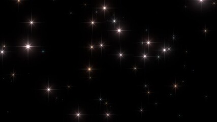 Wall Mural - transparent stars particles lights backgrounds alpha loop