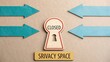 © MUHAMMADKHAIRILAMI - Keyhole Sign Indicating Closed Privacy Space with Arrows around