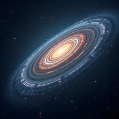 Wall Mural - Mystical Cosmic Disc in Space