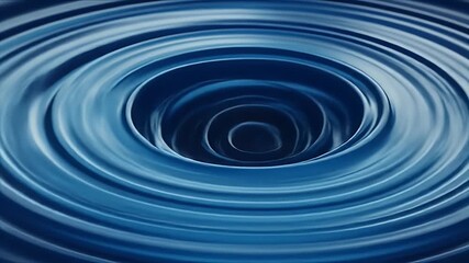Vibrant Blue Abstract Background with Concentric Rings Animation
