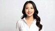 © Sudewo - Smiling Asian woman in white shirt