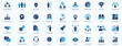© icons gate - Teamwork icon set. Business team building, Work group and cooperation and collaboration icons minimal web icon set. Solid icons collection. Vector illustration