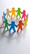 © Irwini - Colorful paper people in a circle (1)