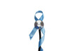 © Atlas - Ribbon on stethoscope for prostate awareness, isolated on white, PNG