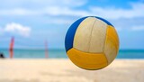 Beach volleyball in the air