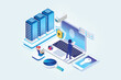 © M.Farihin - career, woman, concept, isolated, hr, discussion, office, employee, laptop, professional, candidate, character, computer, secretary, recruitment, busy, design, company, vector, businesswoman, communic