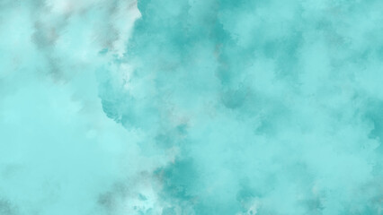 Wall Mural - A soft turquoise background with a light, cloud-like, and textured appearance.