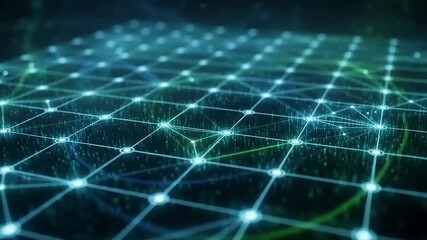 Dynamic Digital Network Grid: Abstract Data Flow, Global Connectivity, and Technological Advancement