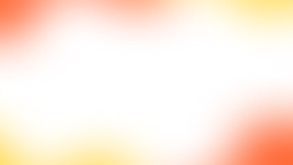 Canvas Print - abstract element with blurred glowing pastel orange and yellow gradient