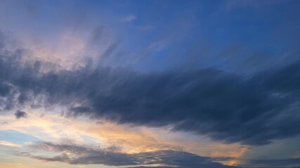 Wall Mural - a sunrise sky timelapse symbolizes renewal and hope, marking the start of new opportunities, the con