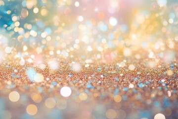 Wall Mural - glitter pattern bokeh effect background backgrounds light gold.