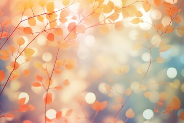 Wall Mural - leaf pattern bokeh effect background light backgrounds sunlight.
