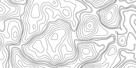 Wall Mural - Abstract vector topography map background with wavy contour lines, geometric grid, and mountain relief for hiking, navigation, and cartography design .