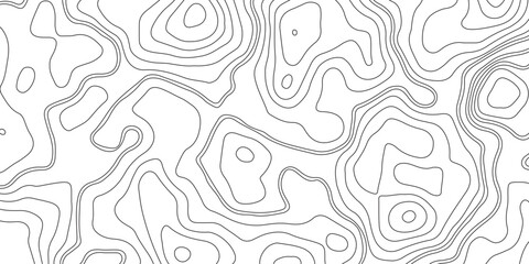 Wall Mural - Abstract vector topography map background with wavy contour lines, geometric grid, and mountain relief for hiking, navigation, and cartography design .