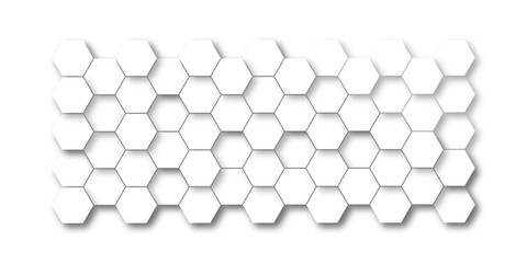 Wall Mural - Abstract honeycomb hexagon vector background .Geometric texture design with modern grid, digital tech mesh, seamless tile pattern and futuristic 3D hexagonal structure illustration .