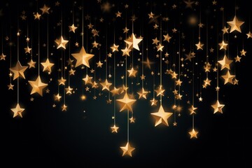 Wall Mural - stars light effect backgrounds christmas nature.