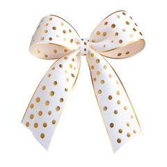 Wall Mural - white gold dot ribbon accessories accessory festive.