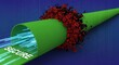 © musgraphy - Secure data transmission through a protected tunnel, preventing data breach and cyberattack