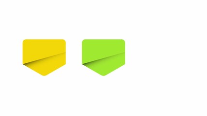 Canvas Print - animated video of 3, 4 and 6 steps business infographics multicolor rectangle shape for workflow, pr