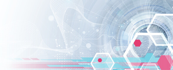 Modern technology and business abstract background for technical or science presentation