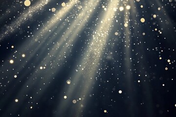 Wall Mural - soft streams of ethereal light creating a dreamy bokeh blur effect with radiant burst patterns