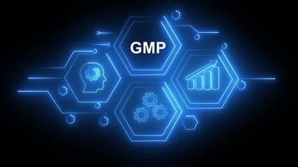 Abstract neon Hud knowledge ability business gear icon Glowing neon line concept. Glowing 