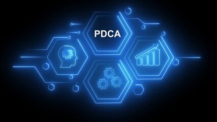 Abstract neon Hud knowledge ability business gear icon Glowing neon line concept. Glowing 