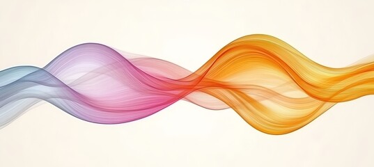 Canvas Print - colorful abstract background with flowing waves and light textures for creative design projects.