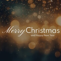 Wall Mural - merry christmas instagram post template