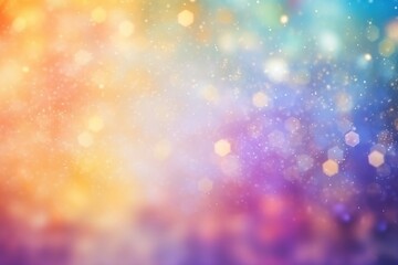 Wall Mural - rainbow colors blurred background with sparkle stars wallpaper backgrounds outdoors glitter.