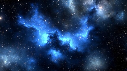 Wall Mural - stunning nebula in deep space a vibrant starfield with colorful gradients and cosmic dust
