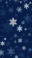 Canvas Print - snowflakes backgrounds celebration decoration.