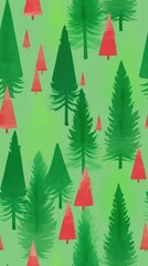 Canvas Print - christmas tree backgrounds plant.