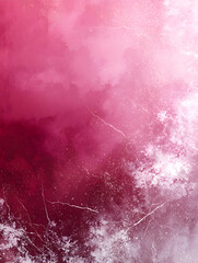 Wall Mural - Gradient pink grunge background with scratched edges.