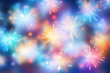 Wall Mural - pattern bokeh effect background backgrounds fireworks abstract.