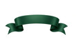 © Krtola  - Green ribbon banner waving gracefully, transparent background offering versatile graphic element for modern digital projects