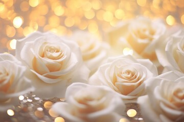 White rose pattern bokeh effect background backgrounds flower petal.