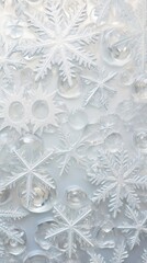 Canvas Print - pattern glass fusing art snow backgrounds snowflake.